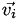 $\vec{v_i}$